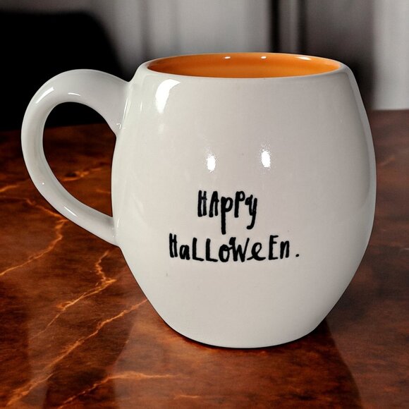 Rae Dunn Happy Halloween Mug Coffee Cup 10 Oz Pumpkin Graphic Artisan Collection - Picture 3 of 6